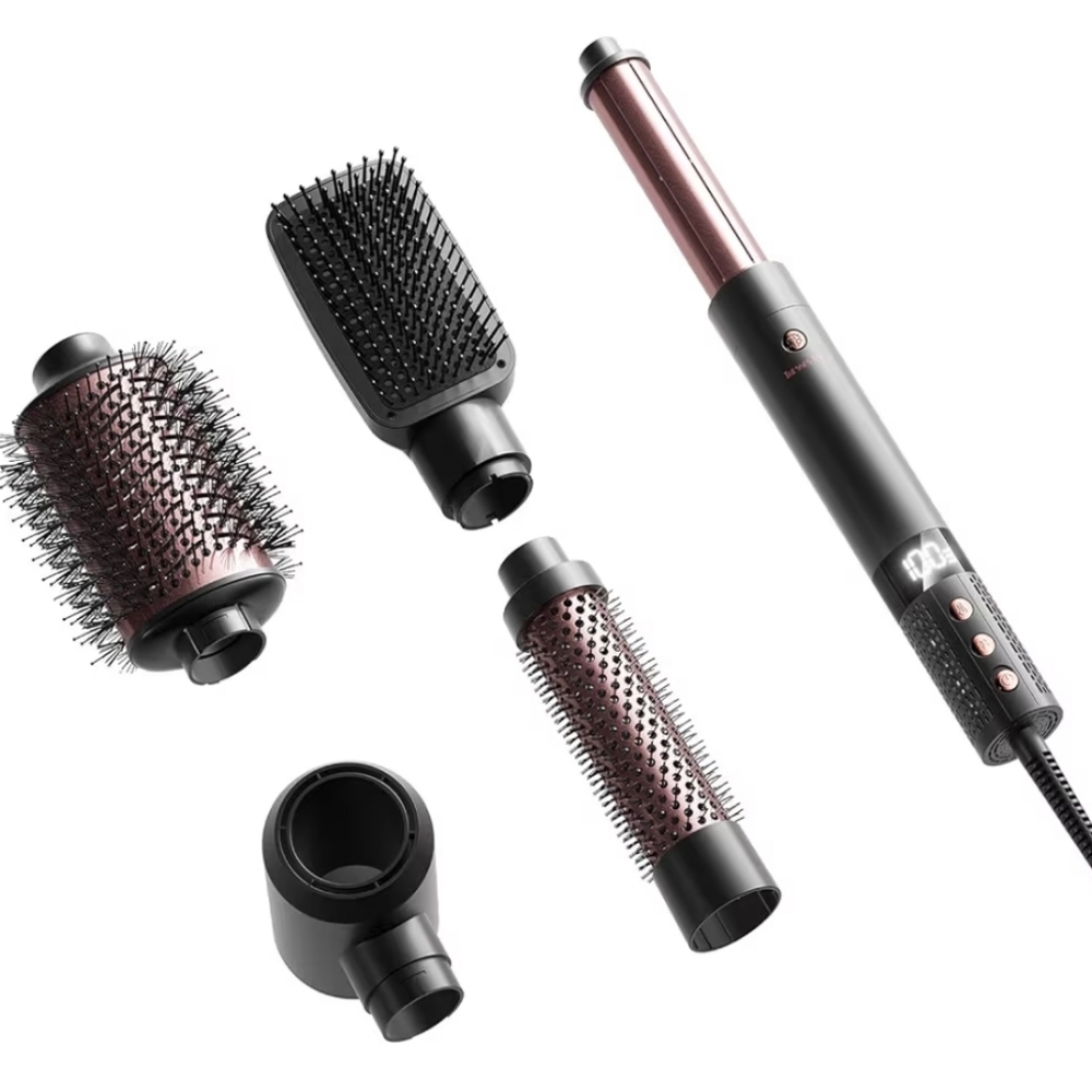 6 in 1 Blow Dryer Brush Rose Gold / Black